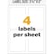 Avery Label, Ghs Chemical, 3.5X5, We 4PK AVE60503 - alternate 2